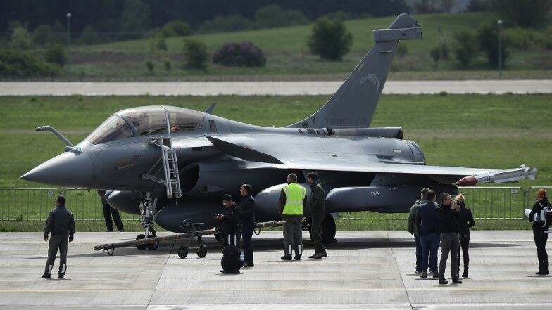 IAF to Receive First Rafale Jet on October 8, Defence Minister Rajnath Singh, Air Chief Marshal BS Dhanoa to Attend Ceremony in France IAF to Receive First Rafale Jet on October 8, Defence Minister Rajnath Singh, Air Chief Marshal BS Dhanoa to Attend Ceremony in France