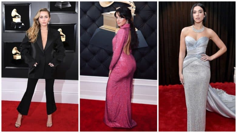 Grammy Awards 2019 Best Dressed: Miley Cyrus, Dua Lipa, Camila Cabello ...