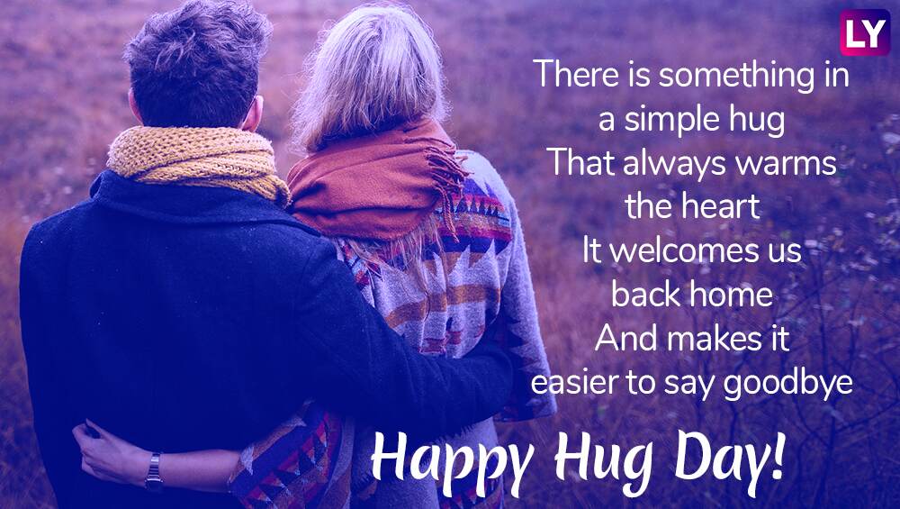 Happy Hug Day 2019 Wishes: WhatsApp Stickers, SMS, GIF Image Messages,  Romantic Greetings to Share This Valentine Week