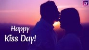 Happy Kiss Day 2019 Wishes & Romantic Messages: SMS, WhatsApp Stickers, Sensual GIF Images and Greetings to Send This Valentine Week