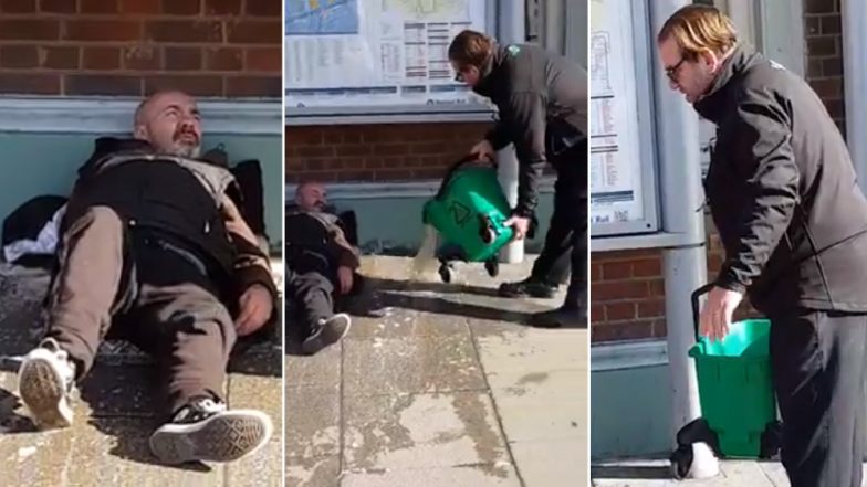Railway Staff in Southwest London Pour Dirty Water on Homeless Man As He Refuses to Move, Suspended After Video Goes Viral