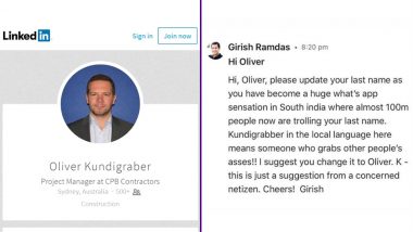 Oliver Kundigraber Becomes a ‘WhatsApp Sensation’ in South India, Here’s Why He Is Going Viral on Reddit As Well!