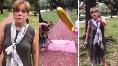 Aggressive Broadacres Socialite Harasses a Family Having Baby’s 1st Birthday Shoot on a Public Place, Lashes Out at Them for ‘Trampling’ the Grass She ‘Paid’ For (Viral Video)