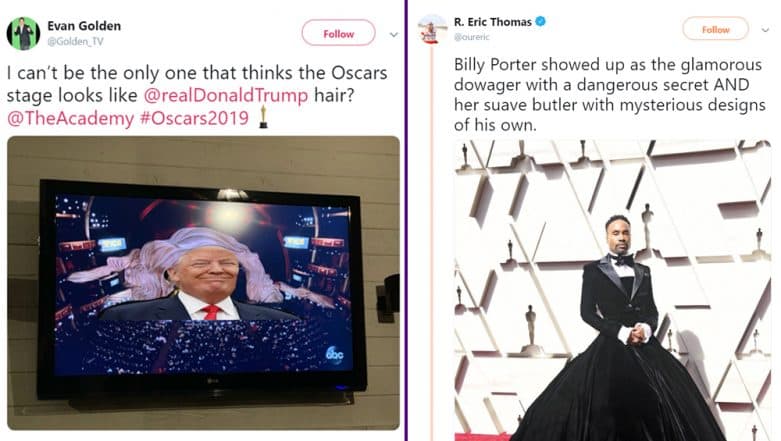 Oscars 2019 Funny Memes: From Aquaman Jason Mamoa’s Scrunchie to Billy Porter’s ‘Cinderella’ Outfit, Best Academy Award Jokes to LOL Oscars 2019 Funny Memes: From Aquaman Jason Mamoa’s Scrunchie to Billy Porter’s ‘Cinderella’ Outfit, Best Academy Award Jokes to LOL