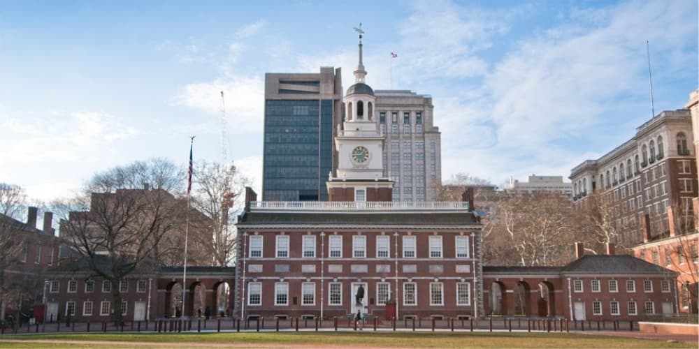 Visitors can begin their day at the Independence Hall, and then stop by the Liberty Bell Center for a look at ostensibly the most famous broken item in the world. Visitors can begin their day at the Independence Hall, and then stop by the Liberty Bell Center for a look at ostensibly the most famous broken item in the world.
