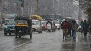 Jammu and Kashmir Weather Update: Valley Receives Fresh Spell of Rain, Snow to Continue for Next Four Days