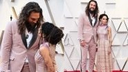 Academy Awards 2019 Red Carpet: Aquaman Actor Jason Momoa Rocks A Blush Velvet Suit As He Honours The Late Fashion Designer, Karl Lagerfeld