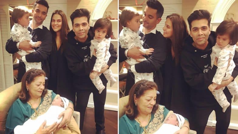 Karan Johar's Twins Yash and Roohi Turn Two, Neha Dhupia Shares Their Adorable Pic With Mehr Dhupia Bedi! Karan Johar's Twins Yash and Roohi Turn Two, Neha Dhupia Shares Their Adorable Pic With Mehr Dhupia Bedi!