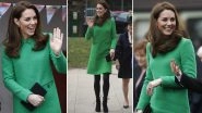 Kate Middleton Wears 'World's Angriest Dress'! That's What Twitterati Think of Duchess of Cambridge's Green Eponine Dress! See Pics