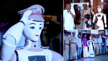 India's First Robocop KP-BOT, A Robot With The Rank of Sub Inspector Welcomed by Kerala Police; View Pics