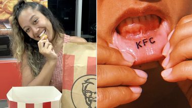 Girl From Australia Gets KFC Logo Tattooed on Her Lips Because Its Her Favourite Fast-Food, Watch Video!