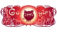 Lunar New Year 2019 Google Doodle: Chinese Year of The Pig Greetings With a Cute GIF Artwork