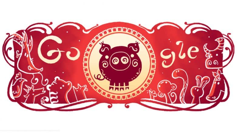 Google Doodle for Lunar New Year 2013 – ♥♥SOSHI LOVE ♥♥