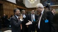 Kulbhushan Jadhav Hearing at International Court of Justice: MEA Official Avoids a Hand Shake With Pakistan AG, Greets With Namaste; Watch Video