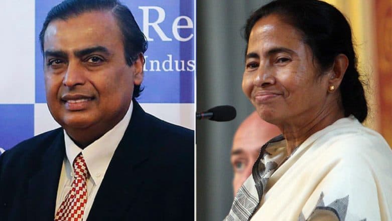 West Bengal Becoming Best Bengal Under Mamata Banerjee, Says Mukesh Ambani at BGBS 2019; Watch Video West Bengal Becoming Best Bengal Under Mamata Banerjee, Says Mukesh Ambani at BGBS 2019; Watch Video