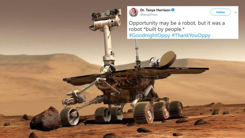 NASA's Opportunity Rover Declared Dead! Twitterati Mourns The Loss of Robot Stationed on Mars NASA's Opportunity Rover Declared Dead! Twitterati Mourns The Loss of Robot Stationed on Mars