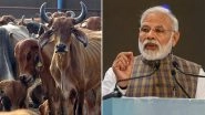 Narendra Modi Vows for Cattle Protection in Mathura, Says &lsquo;Nobody Can Repay a Cow&rsquo;s Debt&rsquo;