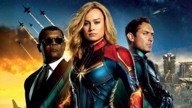 Captain Marvel International Poster: Brie Larson As Carol Danvers With Her Trusted Squad, Including Goose, Will See You On March 8!