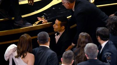 Oscars 2019: Best Actor Winner Rami Malek Falls off Academy Awards Stage