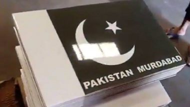 Pakistan's Flag on Toilet Tiles! Vendor in Gujarat is Making 'Pakistan Murdabad' Tiles, Watch Video