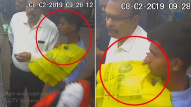 Mumbai: Thief Steals Motorman's Phone While He Was Buying Coffee at Churchgate Station, Watch Viral Video