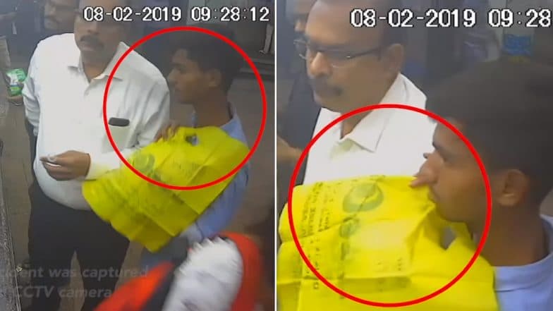 Mumbai: Thief Steals Motorman's Phone While He Was Buying Coffee at Churchgate Station, Watch Viral Video Mumbai: Thief Steals Motorman's Phone While He Was Buying Coffee at Churchgate Station, Watch Viral Video