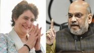 Lok Sabha Elections 2019: Amit Shah Takes Swipe at Priyanka Gandhi&rsquo;s Entry in Active Politics, Says &lsquo;Brother Not Married, So Sister Has Come&rsquo;