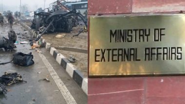 Pulwama Terror Attack: MEA Asks UN Security Council to Ban JeM and Other Terror Groups Controlled by Pakistan After CRPF Jawans Attacked in Jammu And Kashmir