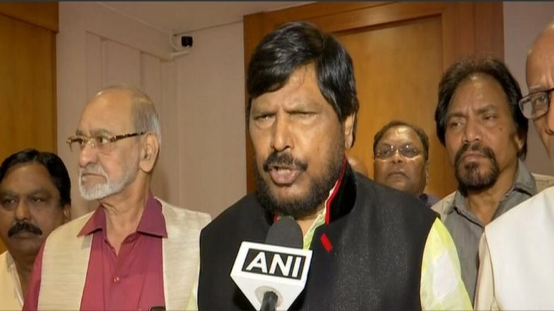 Ramdas Athawale Demands BJP-Shiv Sena to Allot 10 Seats to RPI For Contesting in Maharashtra Assembly Elections 2019