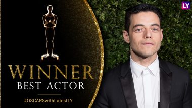 Oscars 2019 Best Actor Winner: Rami Malek As Former Queen Singer Freddie Mercury Wins the Trophy For Bohemian Rhapsody At 91st Academy Awards