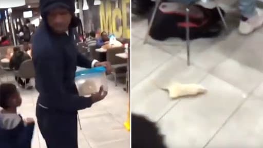 Rat in McDonald's! Man Releases Rodent in New Jersey Outlet Causing Panic Among Customers (Watch Video) Rat in McDonald's! Man Releases Rodent in New Jersey Outlet Causing Panic Among Customers (Watch Video)
