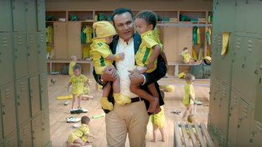 India vs Australia 2019: Star Sports’ New Ad Takes a Jibe At Tim Paine’s Baby Sitting Comment; Virender Sehwag Turns a Hilarious Babysitter