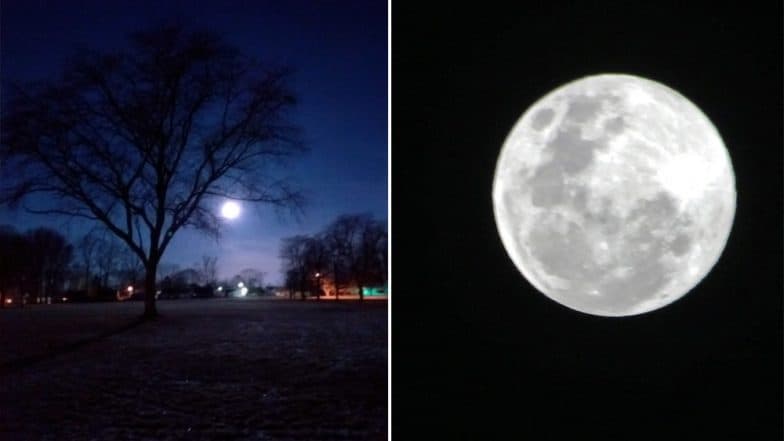 Super Snow Moon 2019 Pictures: Check First Glimpses of The Biggest Supermoon of The Year Super Snow Moon 2019 Pictures: Check First Glimpses of The Biggest Supermoon of The Year