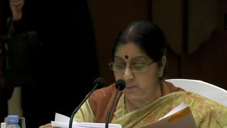 Sushma Swaraj Assures All Help to Families of Indians Killed in Ethiopian Airlines Plane Crash Sushma Swaraj Assures All Help to Families of Indians Killed in Ethiopian Airlines Plane Crash