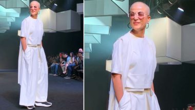 Lakme Fashion Week 2019 Day 5: Tahira Kashyap Carries Her 'Fashionably Bald' Look With Utter Confidence and Grace! (See Pic and Videos)