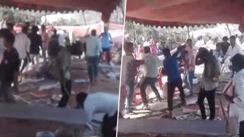 'Why Chicken and Not Mutton?' Telangana Wedding Turns Ugly As Families of Bride and Groom Fight Over Food Served (Watch Viral Video) 'Why Chicken and Not Mutton?' Telangana Wedding Turns Ugly As Families of Bride and Groom Fight Over Food Served (Watch Viral Video)