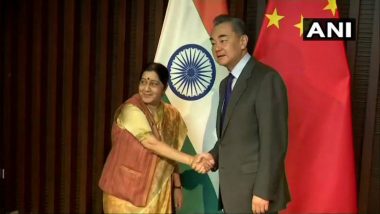 Sushma Swaraj Raises Pulwama Terror Attack with Chinese Foreign Minister Wang Yi After India Destroyed JeM Terror Training Camp in Pakistan