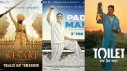 Kesari, PadMan, Toilet: Akshay Kumar Loves Raising His Fist on Movie Posters &ndash; View Pics