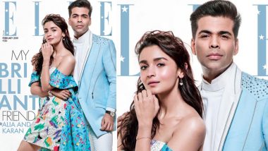 Karan Johar Graces The Cover of Elle India With His 'Baby' Alia Bhatt - See Pic