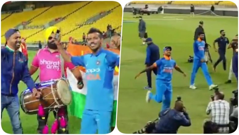 Shikhar Dhawan And Yuzvendra Chahal Grove To The Tunes Of Bharat Army 