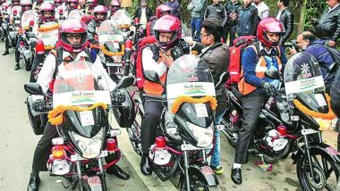 Bike Ambulances With GPS And Medical Equipment Flagged Off by Arvind Kejriwal in Delhi; Watch Video