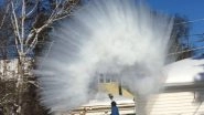 Polar Vortex &lsquo;Boiling Water Challenge&rsquo; Goes Viral! Watch Videos of Hot Water Turning Into Ice in Seconds