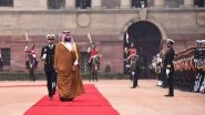 Saudi Crown Prince Mohammad Bin Salman Receives Ceremonial Welcome at Rashtrapati Bhawan
