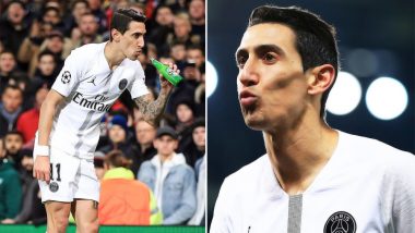 Manchester United Fans Hurl Beer Bottle at Angel di Maria During Champions League 2018-19 Tie; PSG Footballer Takes ‘Hold my Beer' Challenge to Another Level (Watch Video)