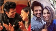 Genelia D&rsquo;Souza&rsquo;s Heartfelt Note for Hubby Riteish Deshmukh on Their Seventh Wedding Anniversary Will Melt Your Heart &ndash; See Pics