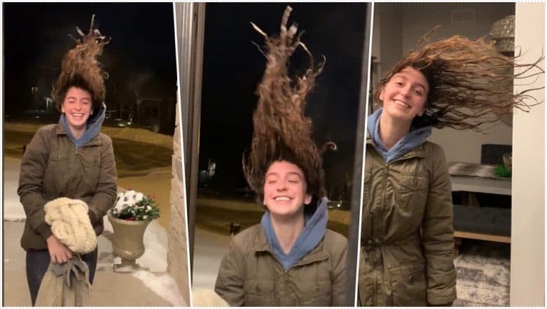 Polar vortex: Woman's hair freezes as she steps outside into sub-zero US  weather, The Independent