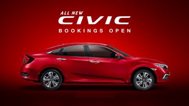 2019 Honda Civic India Launch on March 7, 2019; Official Bookings Open at Rs 31,000