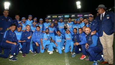 Men in Blue Chant Vicky Kaushal’s Hit Dialogue ‘How’s the Josh’ From 'Uri: The Surgical Strike' After Clinching ODI Series Against New Zealand 4-1 (Watch Video)