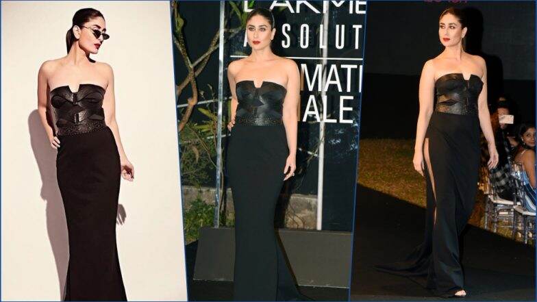 LFW 2019 Finale: Kareena Kapoor Khan Sports Bold Avatar in All-Black Ensemble by Shantanu and Nikhil (See HD Pics) LFW 2019 Finale: Kareena Kapoor Khan Sports Bold Avatar in All-Black Ensemble by Shantanu and Nikhil (See HD Pics)