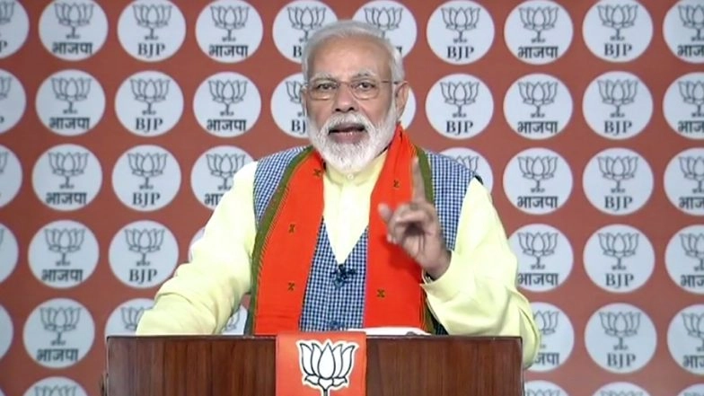 Mera Booth Sabse Mazboot: PM Narendra Modi Says 'India Will Win As One' Amid Tensions With Pakistan, Asks BJP Workers To Motivate People In Favour Of Party Ahead of Lok Sabha Elections 2019